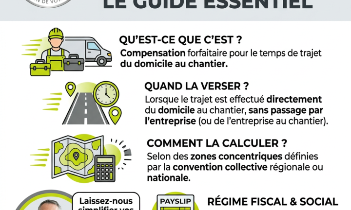 Indemnité de trajet dans la BTP